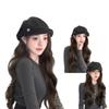 Women's Cloud Octagonal Wig Hat - Natural Full Coverage with Big Waves for Autumn and Winter Fashion