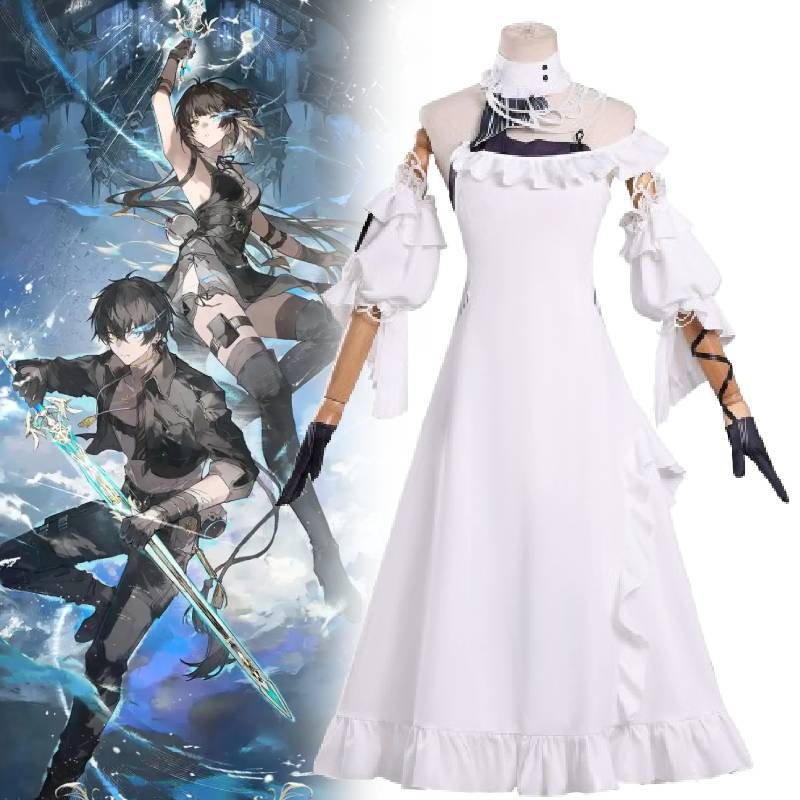Wuthering Waves Phrolova Cosplay Kostümü Oyun Anime Rol Yapma Sokak Stili Yumuşak Kumaşlı Gençler İçin