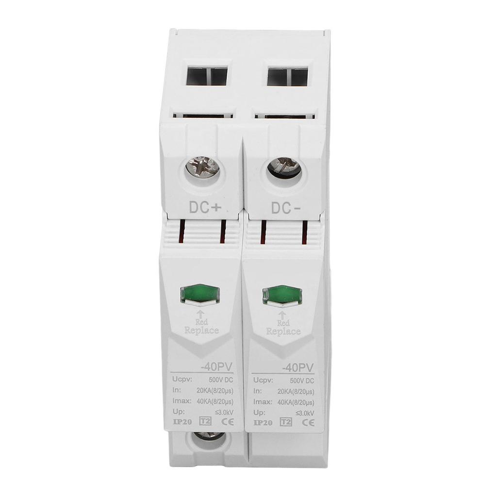 PV Überspannungsschutzgerät 2P DC 500V 40KA 35mm DIN-Schienenmontage Schutz CHLT?40PV