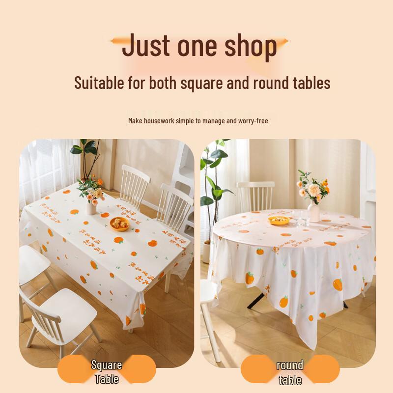 Handon Disposable Plastic Tablecloth