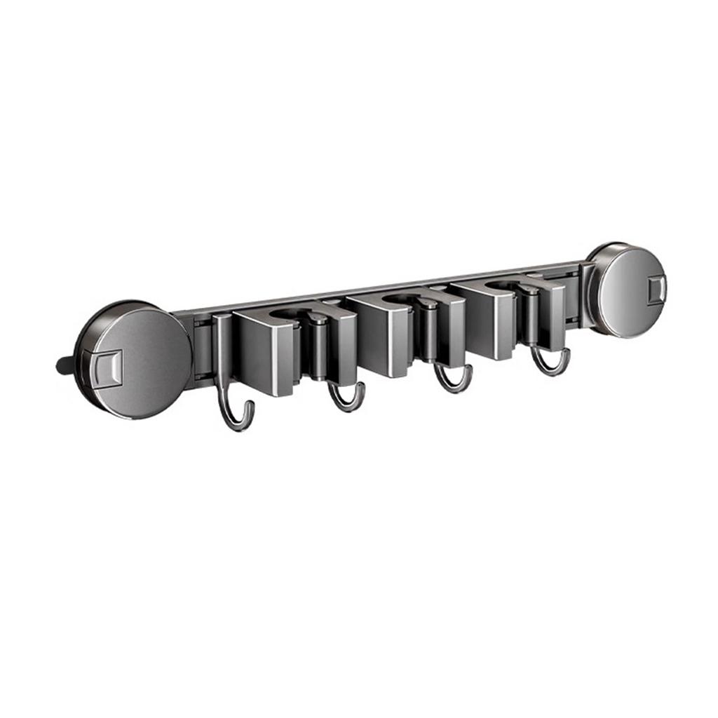 Space Saver Broom Hanger Garage Storage 43.7*7.5*5.5cm Easy Installation Indoor Storage Kitchen Organizer For Brooms