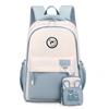 Large Capacity Student Schoolbag Campus Multi-Function Water-Repellent Backpack Women Color Block Backpack