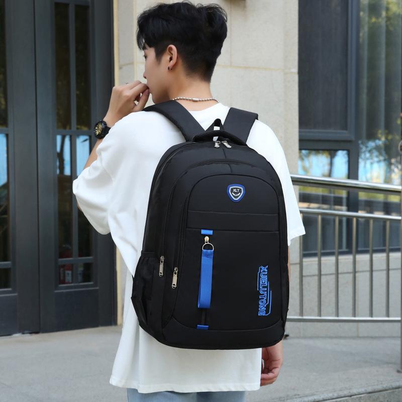 2026 Nuovo Zaino per Laptop da Uomo Casual Monocolore Grande Capacità Cartella per Studenti delle Scuole Superiori Resistente all'Acqua