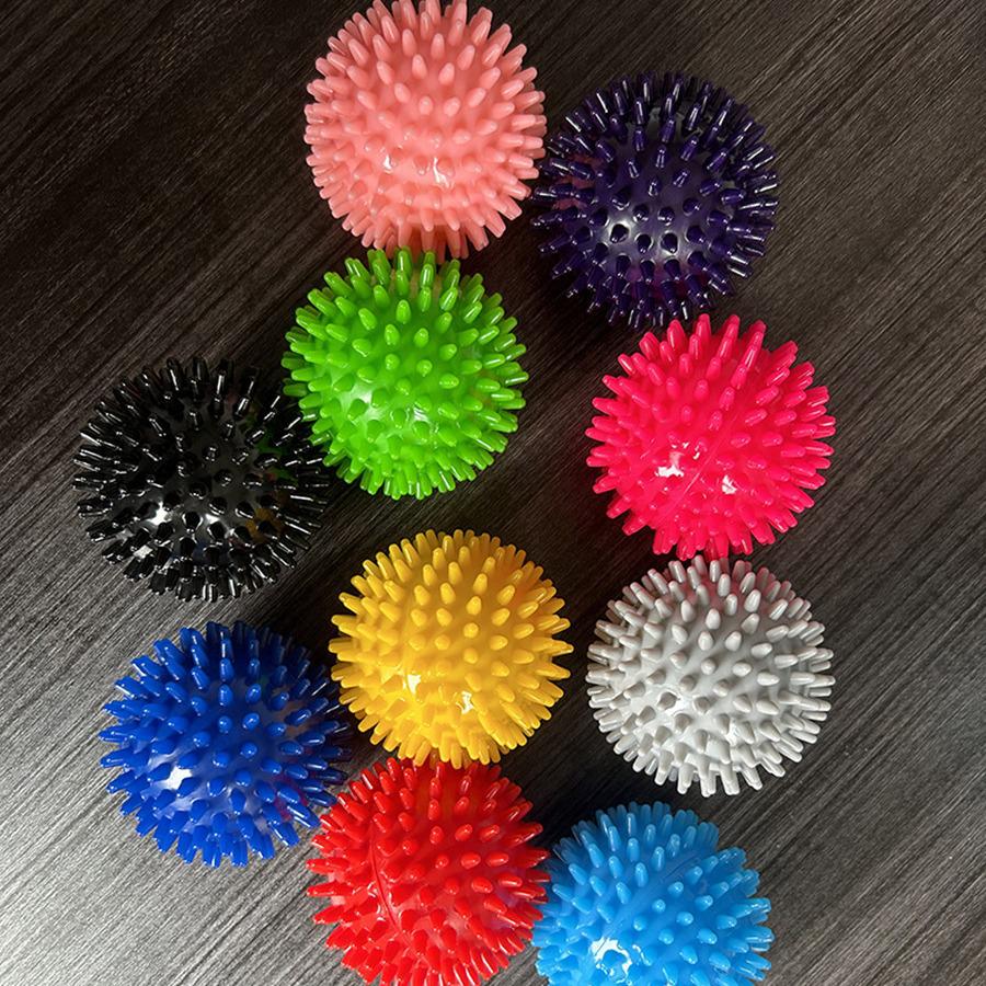 PVC Spiky Yoga Massage Ball - Fitness & Relaxation Tool