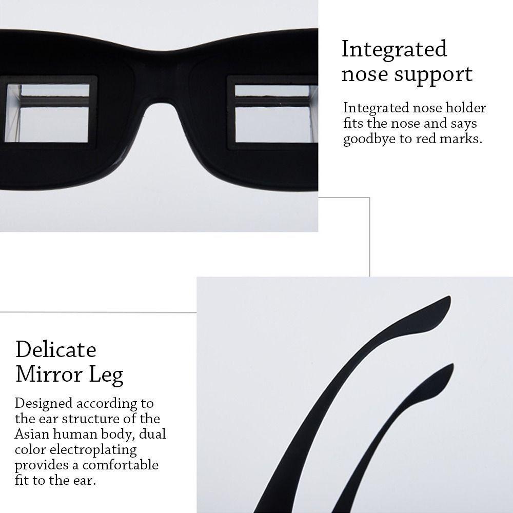 Horizontal Type Lazy Glasses Creative Refractive Glasses Fashion Lying Down View  Men Women