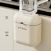 Wall-Mounted Sanitary Trash Can with Lid for Kitchen or Bathroom