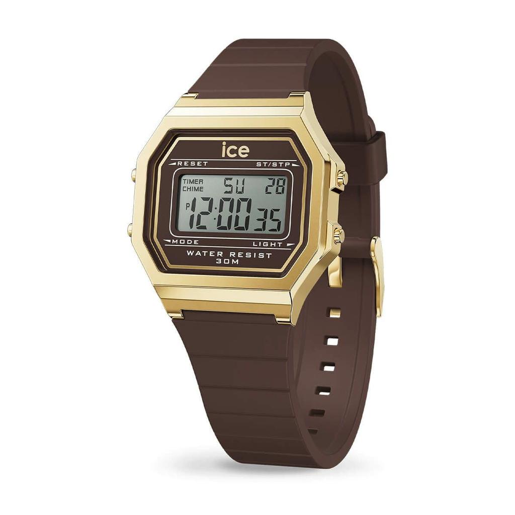 Authorized Distributor Ice Watch Digital Ladies 022065 ICE Digit Brown Cappuccino Small [Ice Watch]