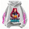 Winter Kpop Demon Hunter Children's Hooded Sweatshirt Cute Kpop Demon Hunter Tiger Top Harajuku Boys and Girls