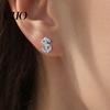 Sports Friendly Earrings 1 Pair Rhinestone Money Stud for Women, Glittering Shiny Hip Hop Style Sign Earrings, Jewelry Gift Teens Girls, Ladies Bright