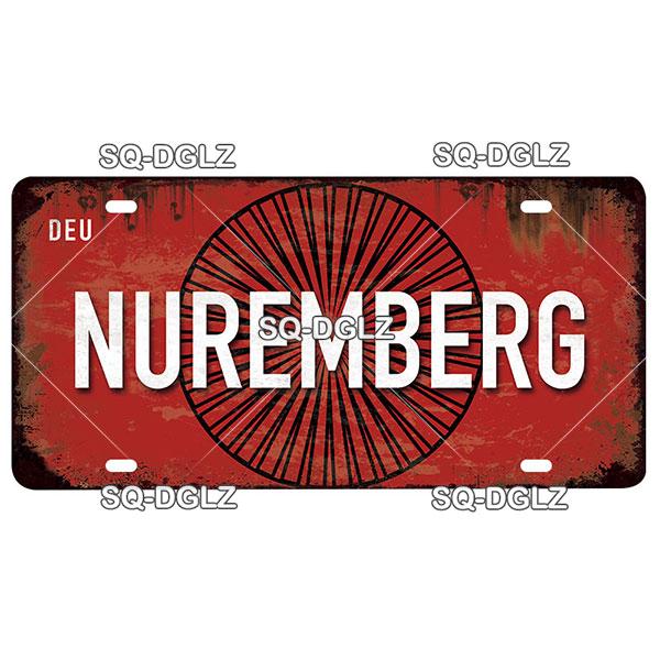 [SQ-DGLZ]Germany City License Plate Metal Sign Vintage Plaque Tin Sign Wall Decor Bar Decor BERLIN Team Flag Poster