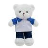 Cute Bear Plush Toy In School Uniform - Custom Logo Graduation Gift for Classmates