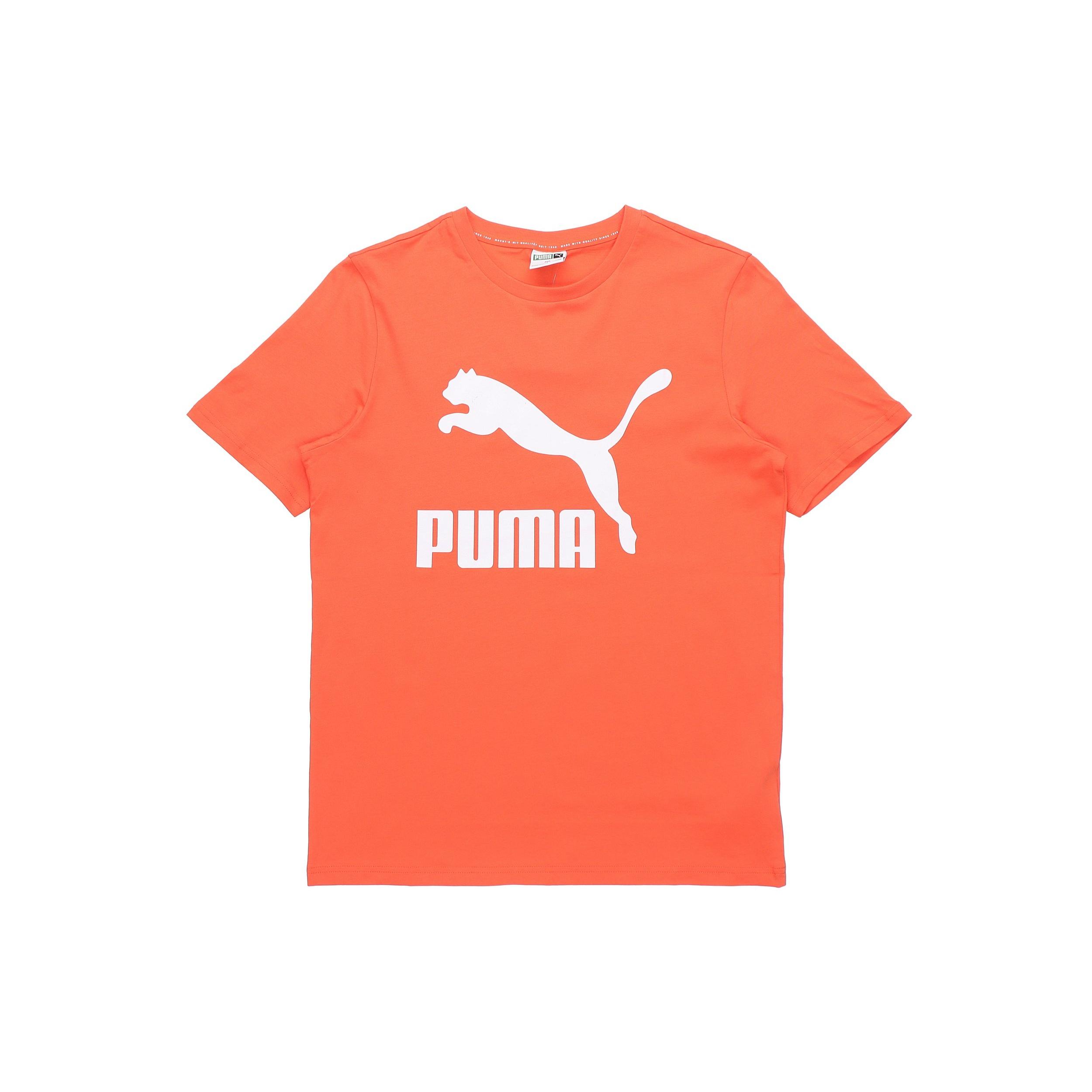PUMA Classics Logo T-Shirt  Orange White  Men s 532280-79 M