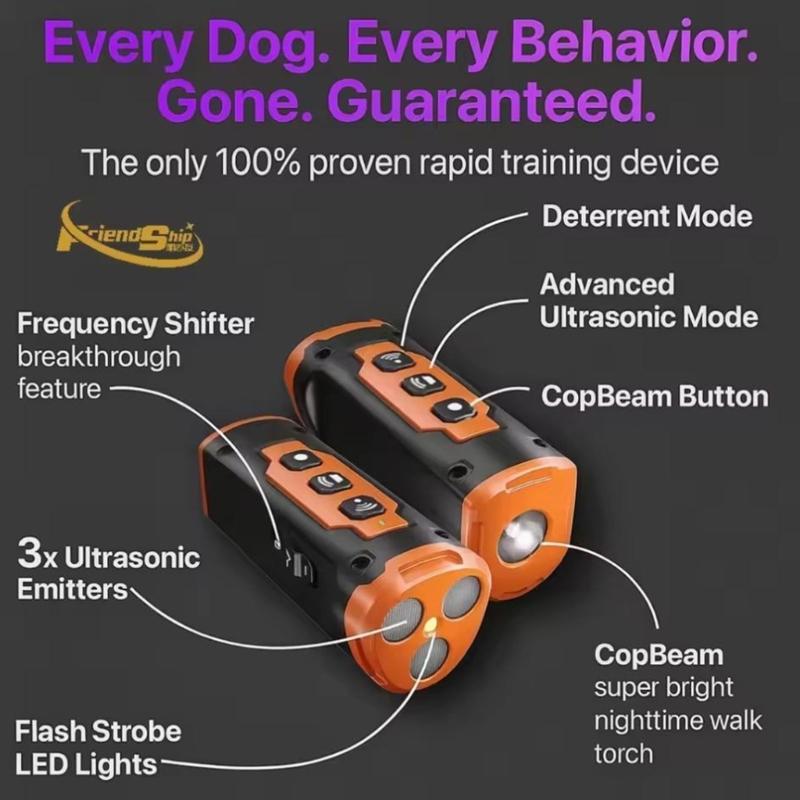 Lightweight ABS Ultrasonic Repellers with Double Mode Strobe Illuminates Dog Walking Defense for Animal Defense