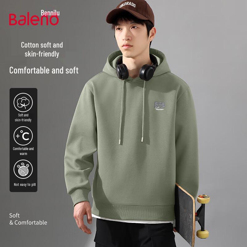 Baleno Men's American Retro Hooded Sweatshirt