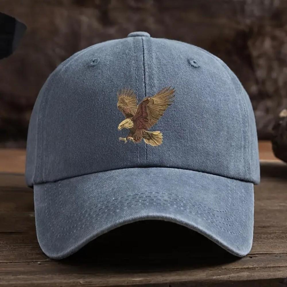 Adjustable Eagle Print Baseball Cap  For Man Women Hiking Fishing Vacation Exploration