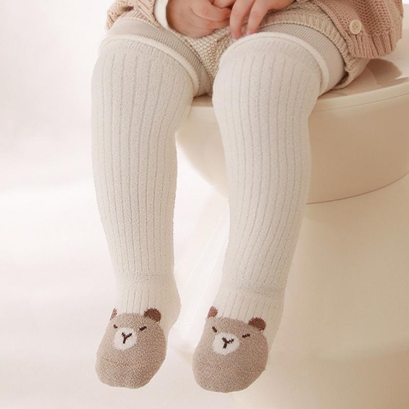 Winter Baby Long Stockings Warm Thick Baby Tube Socks Cute Cartoon Loose Cuff Newborn High Knee Socks