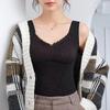 1pcs Woman Thermal Underwear Thermo Lingerie Winter Soft Warm Top Wear Thermo Vest Undershirt Intimate Lace with Bra Padded