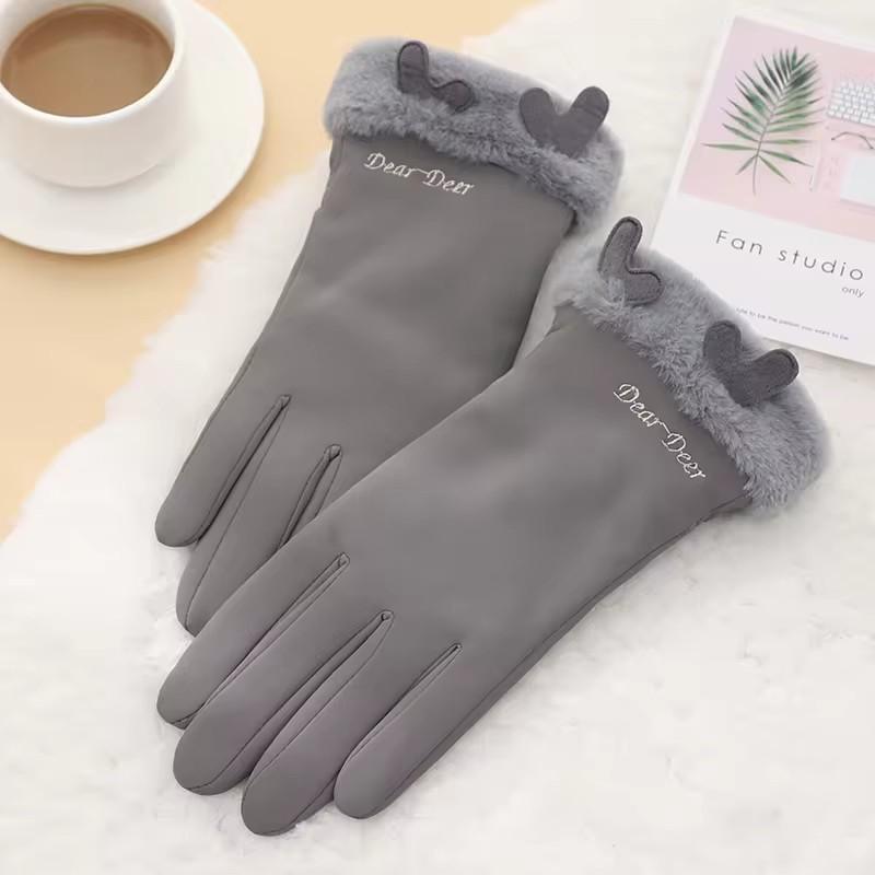 Winter Windproof Women Outdoor Cycling Riding Warm Thermal Gloves One Size