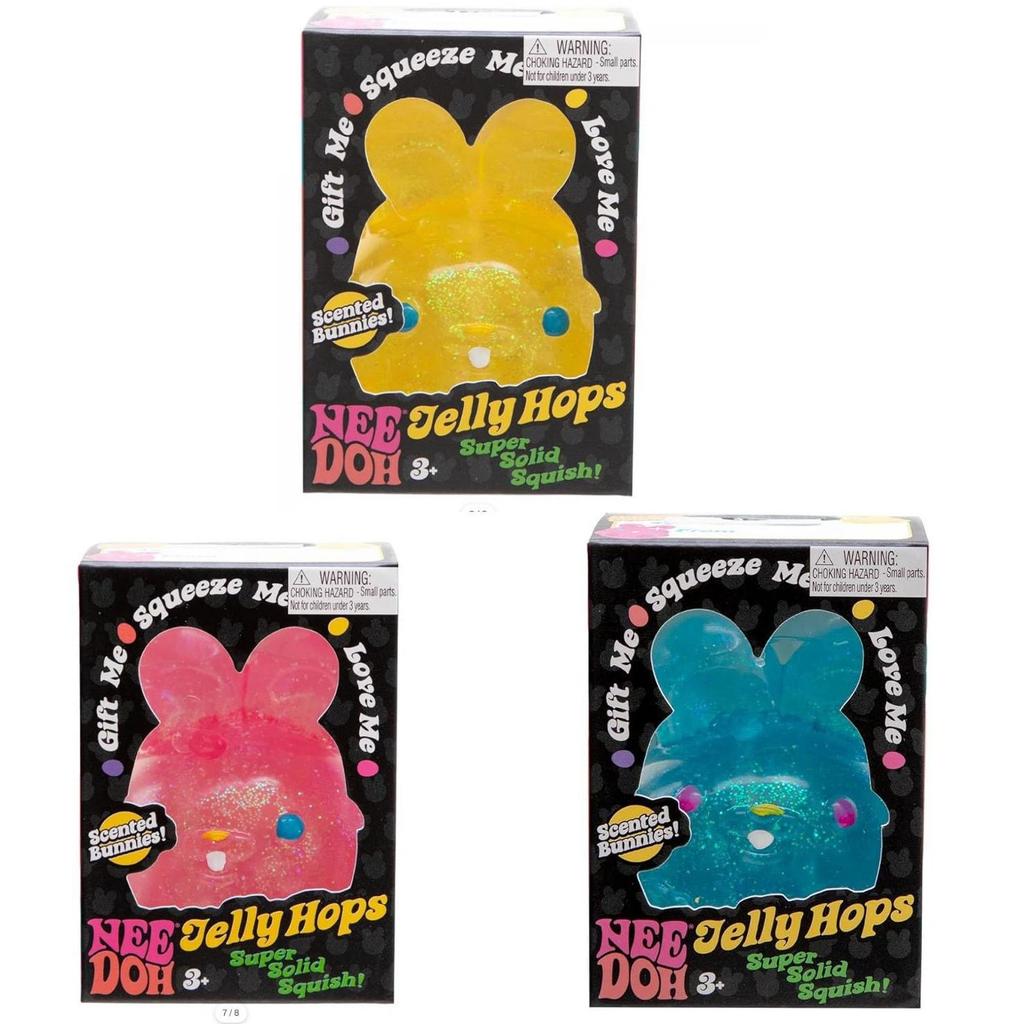 Juguete de Conejo de Plástico Nee Doh Jelly Hops Antiestrés Para Niños Con Desarrollo Sensorial Y Manipulación Manual
