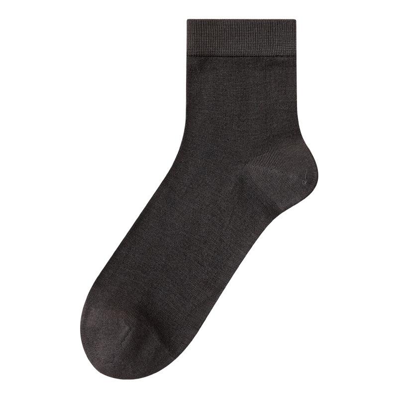 Men's Spring and Summer Ultra Thin Breathable 7A Antibacterial Business Mid Calf Socks