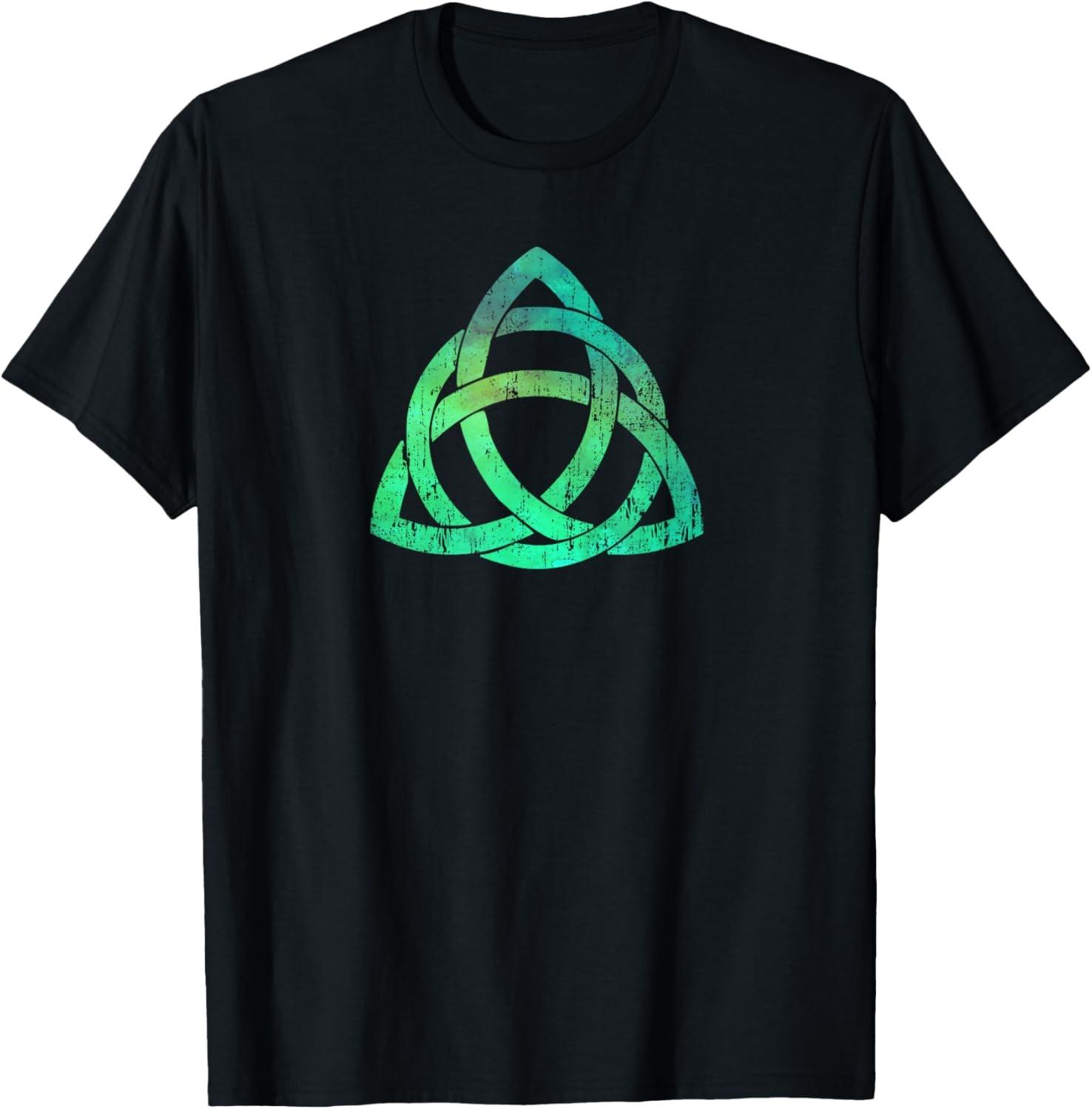 Irish Celtic Trinity Knot Triquetra Symbol Christian Faith T-Shirt S