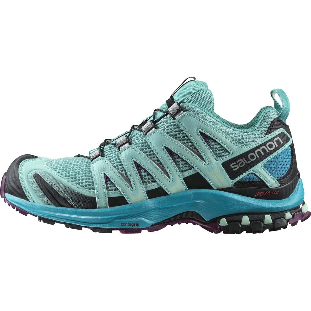 [Salomon] Trail Running Shoes XA PRO 3D WOMEN, Blue Curacao/Bluebird/Dark Purple, Size 24.5 Cm