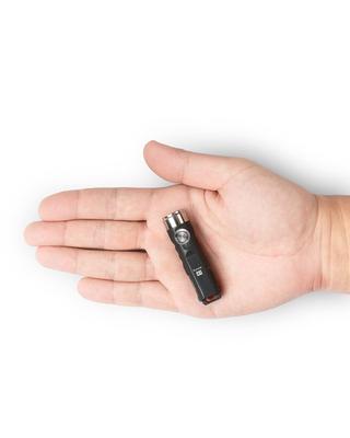 RovyVon Aurora EDC Keychain High 650 6500K Mini Keyring Pocket Size A1-G4 Flashlight, Lumens, USB-C Rechargeable, Lumens, Torch, (Black)
