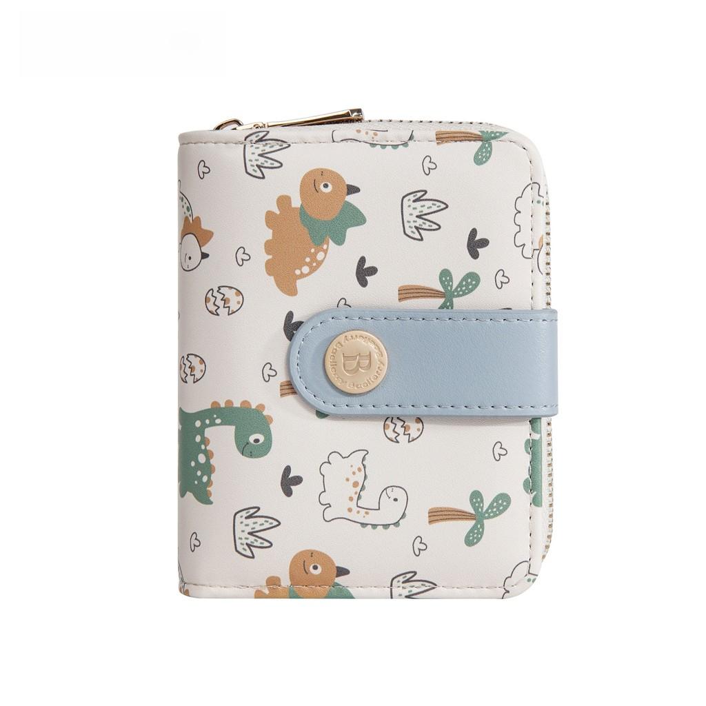 Print Pattern Dinosaur Wallet Animal Portable Card Case Coin Purse Gift Cartoon