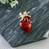 Enamel Heart Brooches For Women Unisex Human Body Organ Pins Office Party Friend Gifts Jewelry Accessories