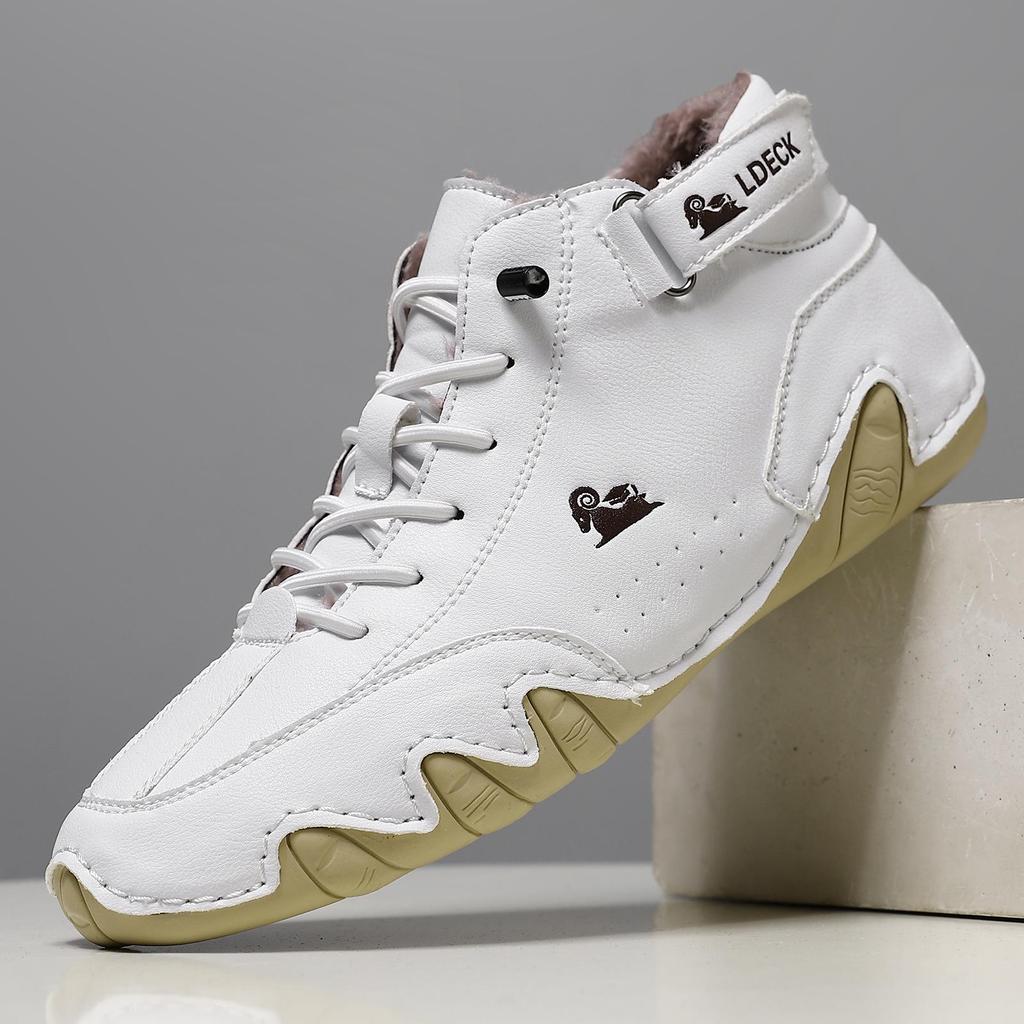 Men's Plus Velvet Martin Boots: Warm, High-Top, Winter Cotton Sports Shoes