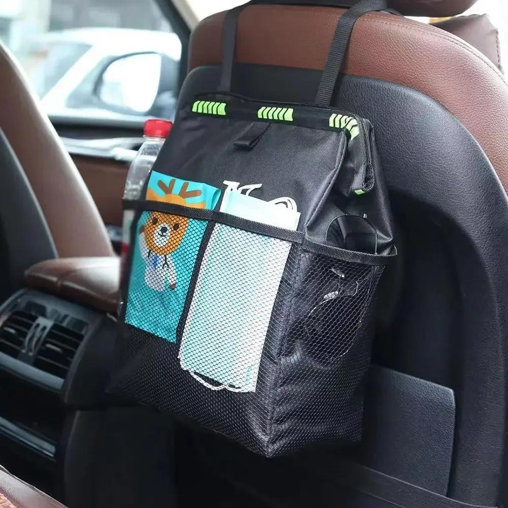 Wasserdichter Müllsack fürs Auto, faltbar, aus Oxford-Gewebe, wasserdicht, großes Fassungsvermögen, Aufbewahrungstasche für die Rücksitzlehne