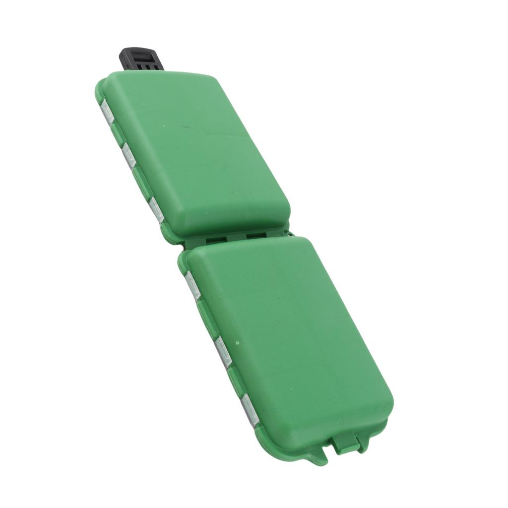 10 Grids Box Hard Fishing Tackle Storage Hooks Lures Baits Large Capacity Green Portable Design for Anglers