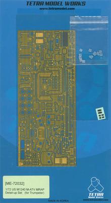 Tetra Model Works 1/72 ME Series Etching Parts for M1240 M-ATV/MRAP (TR) Plastic Model Kits ME7232 (Combat Vehicle)