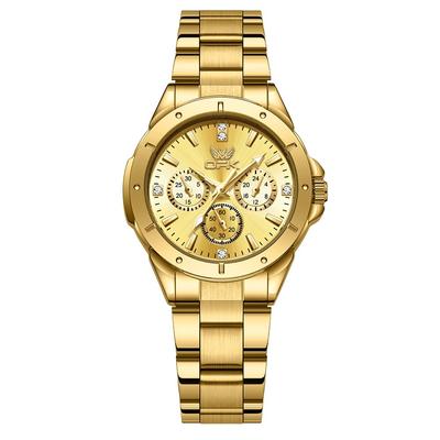 Damenuhr Beliebte Uhr Elegant Schlicht Quarz Wasserdicht Leuchtende Uhr für Frauen Rosa