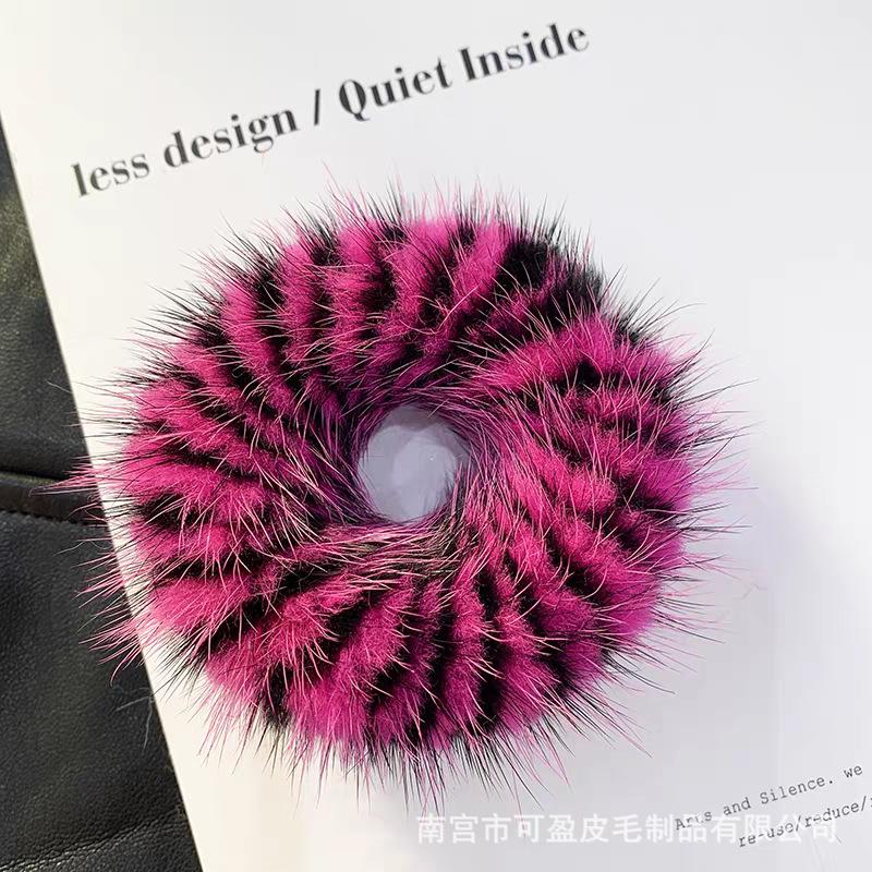 Korean Mink Fur Hair Tie: Cute & Plush High-End Hair Accessory for Women