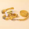 Cat Harness & Leash Set, Cats Escape Proof - Cute Bee Plaid Lightweight Soft Petsafe Harness