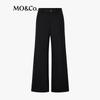 MO&Co. Women's Wool Blend Straight-Leg High-Waist Trousers