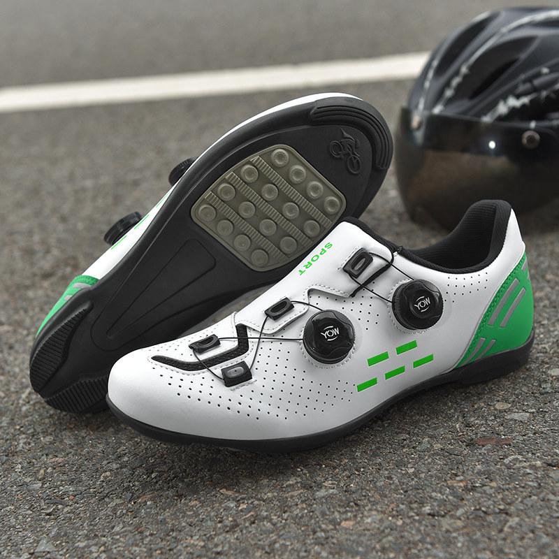 Professional Hard Sole Cycling Shoes for Men and Women - Non-Locking & Flat Pedal Options
