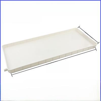 Bandeja de Plástico Rectangular con Drenaje Base para Maceta Recolector de Agua de Condensación Bandeja Larga Estrecha para Maceta