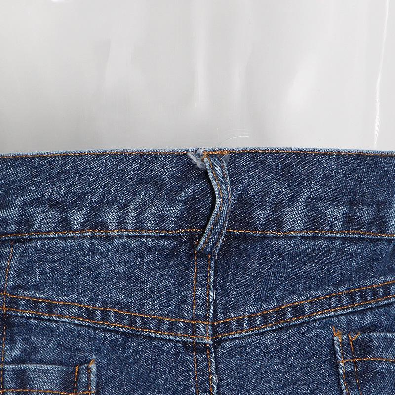 2025 Summer Street Style Denim Skirt: Women's Long Skirt with Unique Personality and Big Pocket Design