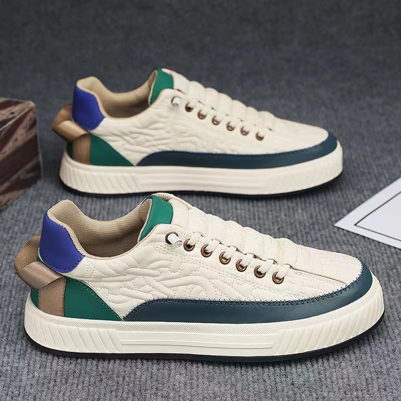 Fashion Korean Style Fashion Flat Walking Vulcanized Shoes Male Comfortable Sport Sneakers Men Korean Sneakers Casual Running Shoes Men