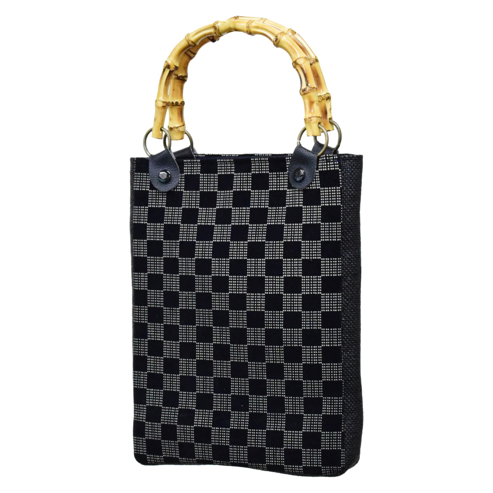 

Сумка Шинген с бамбуковыми ручками и удобная и простая в изготовлении в японском стиле [Ай Ай] Ластовица, Использовать, (Инден (клетчатый))