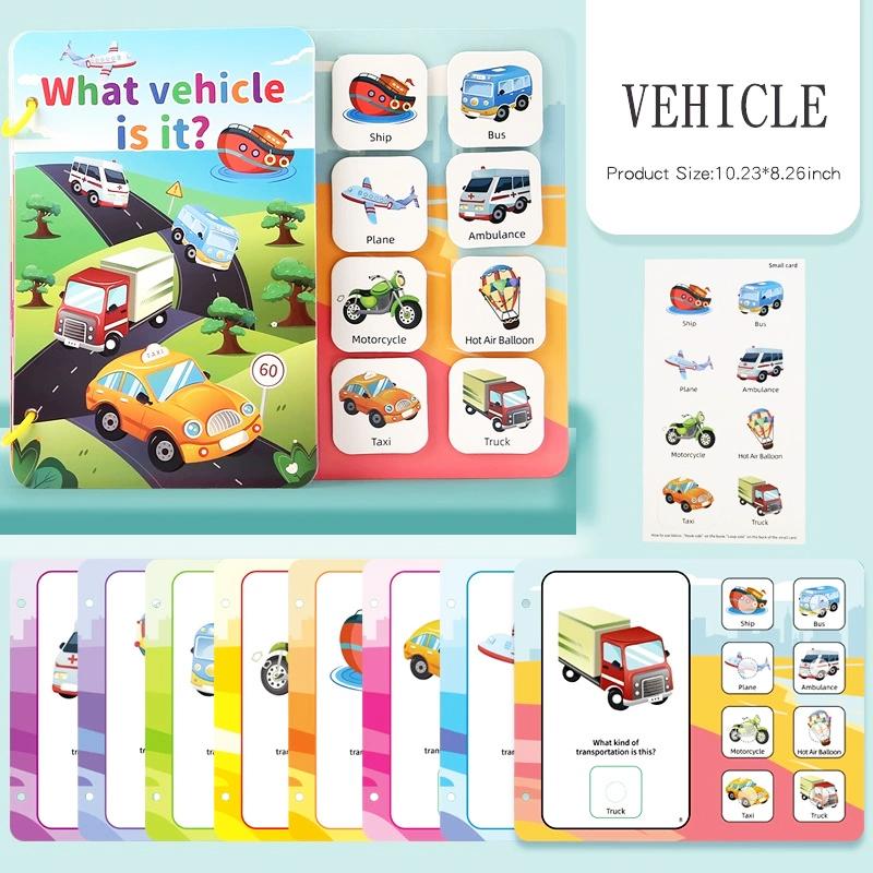 Montessori Toys Busy Book My First Quiet Book Paste Sticker Book Matching Game Early Learning Education Toys for Children