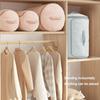 Portable Self-Compressing Quilt Storage Bag Cylinder Dustproof Clothing Storage Bags Moving Bag for Clothes Blankets&Quilts
