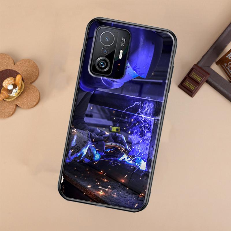 Welder Welding Hot Metal Worker Case For Xiaomi POCO X7 X6 Pro X3 X5 M6 F3 F5 F6 Pro 11T 12T 13T 14T Pro 13 14 Ultra Cover