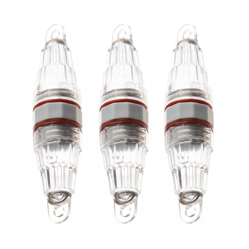 Underwater Light 3Inch Deep Drop Attractive Light Bait Lure Lamp Energy Saving Double Head Light Fishing Flashing Light