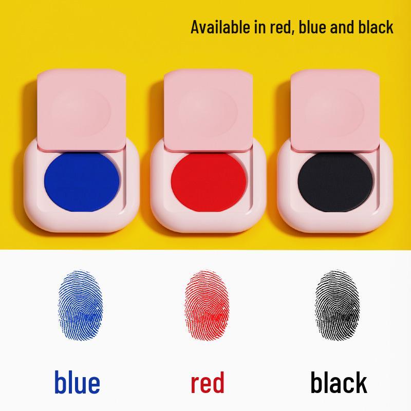 

Push-Lid Fingerprint Ink Pad for Office and Planner Stamps синій