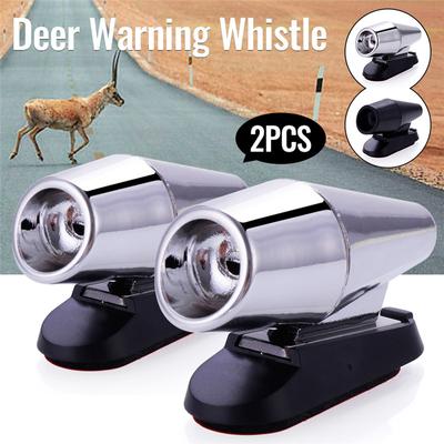 New 2PCS Animal Alert Whistle Ultrasonic Car Deer Animal Alert Warning Whistles Safety Sound Alarm for Car SUV Motorcycle Horns