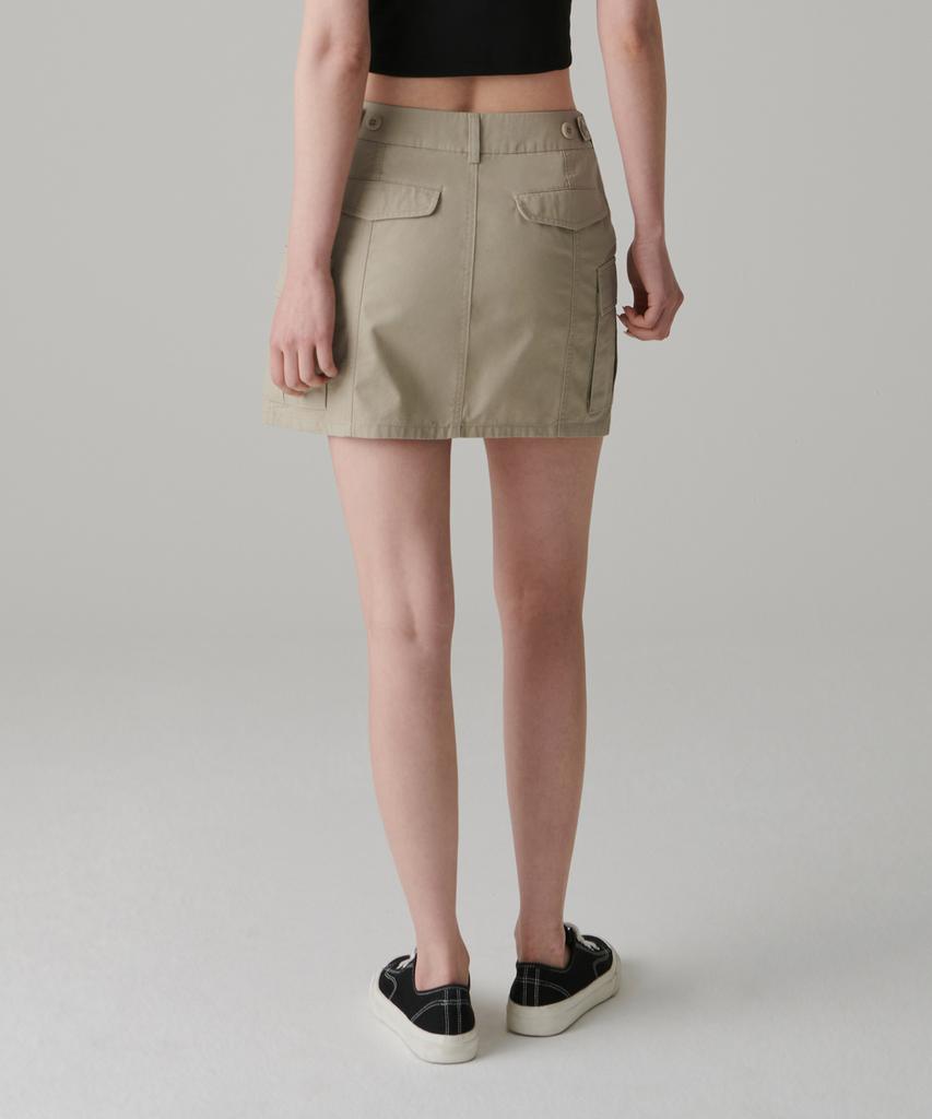 Musinsa Standard Woman Women'S Cargo Mini Skirt [Beige]