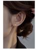 Banyan Tree S925 Silver Sweet Double Heart Earrings for Women